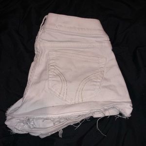 White hollister Jean shorts